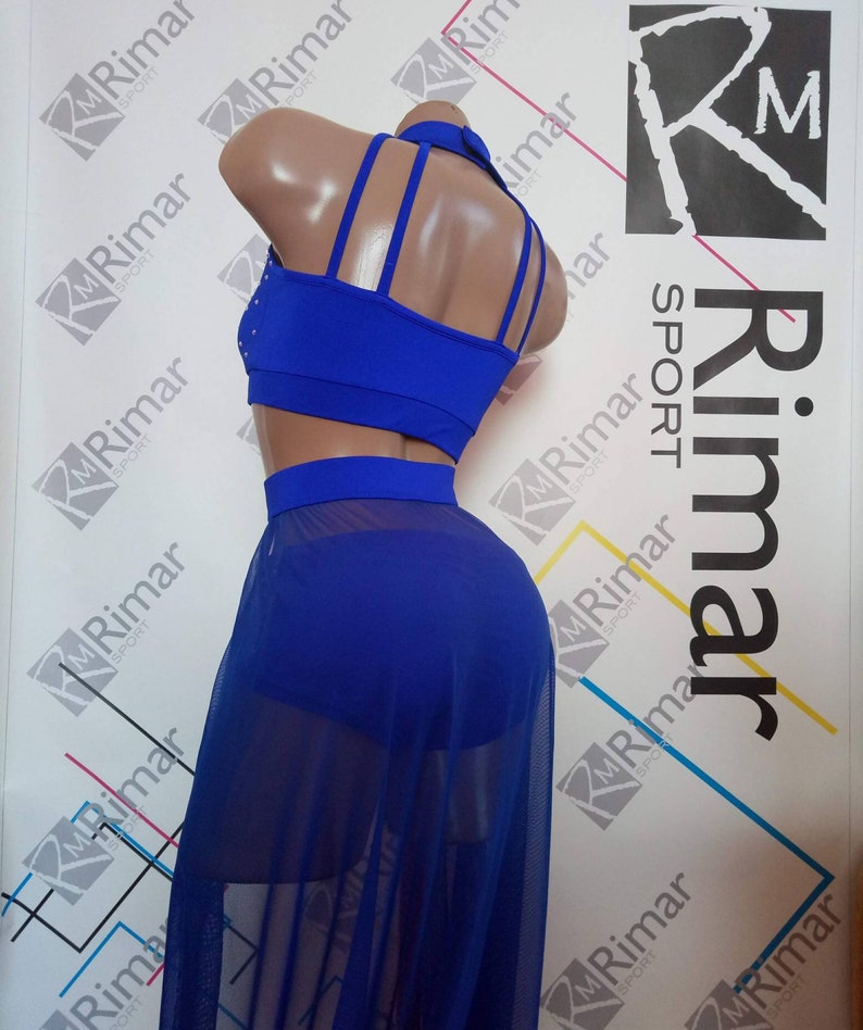 Shorts and Skirt exotic 3pc dance wear Gym Twerk Yoga Fitness shorts Sport bra Polewear suit Workout outfit Pole dance wear Top