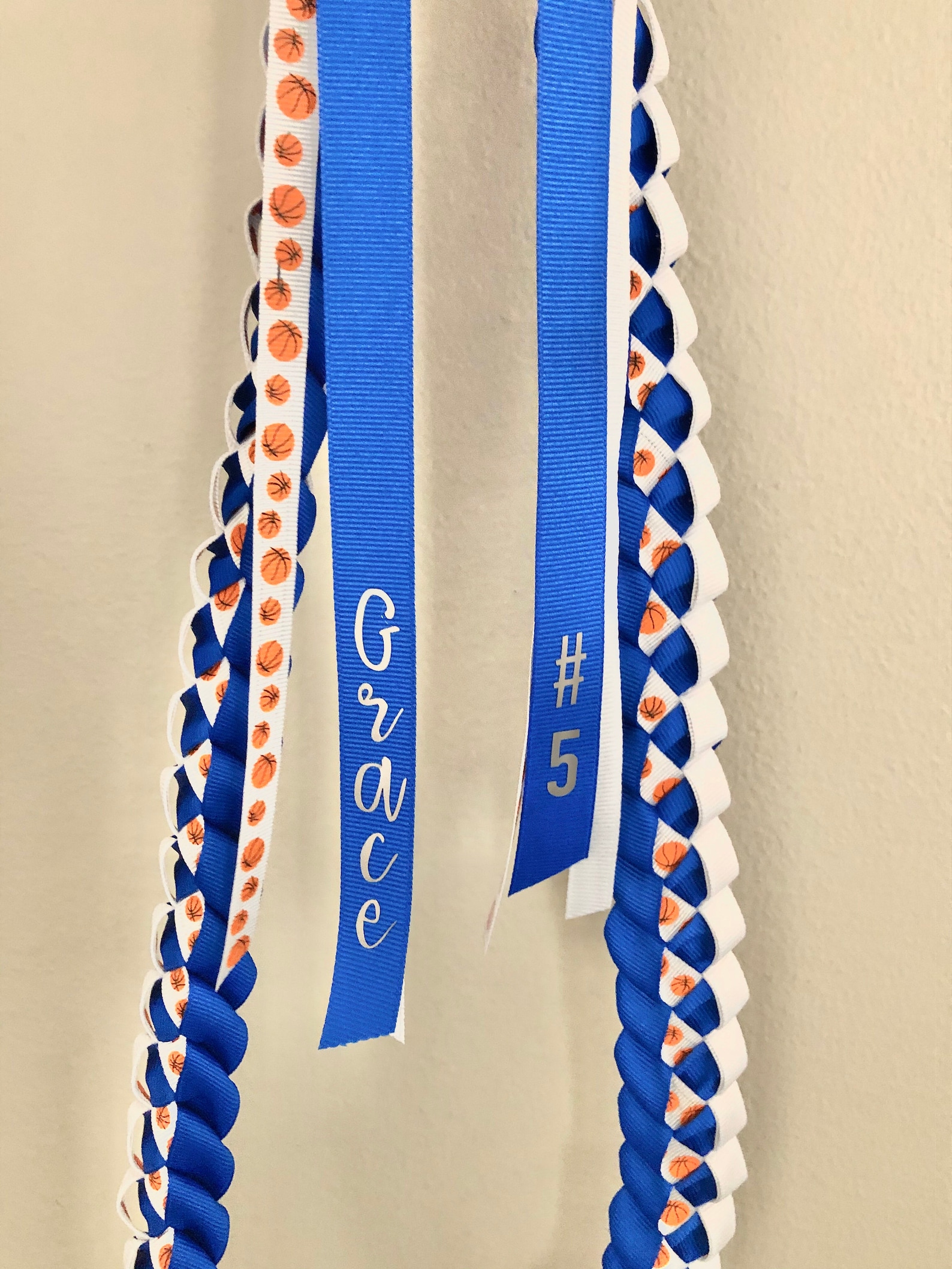 BASKETBALL Ribbon Lei/senior Night Gift - Etsy