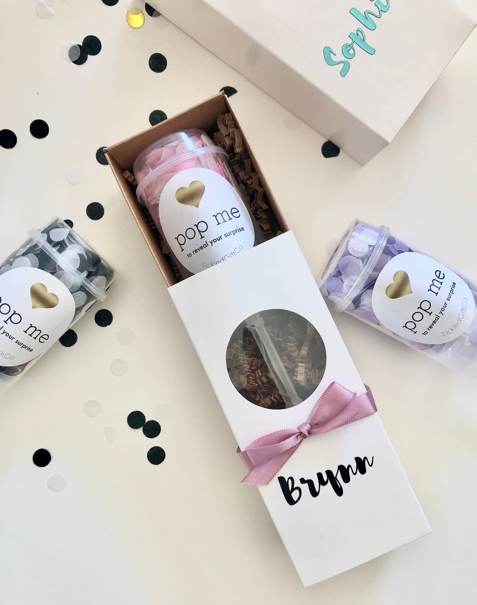 Flower Girl Proposal Confetti Popper Surprise Custom Message Etsy