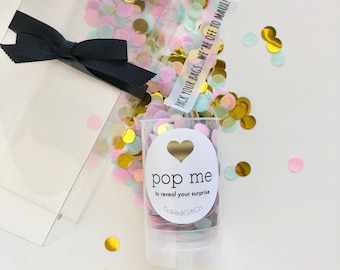 Confetti Popper Surprise - Personalized Hidden Message. Pop to reveal