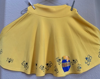 Winnie the Pooh inspires Skirt. Disney Pooh Bear Honey bear skirt.