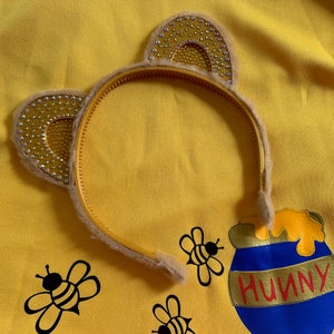 Winnie the Pooh, pooh bear ears, Bear ears, could be lion king ears. inspired by Disney.