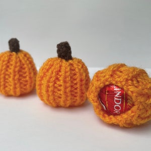 Knitted Autumn Pumpkin Party Favour