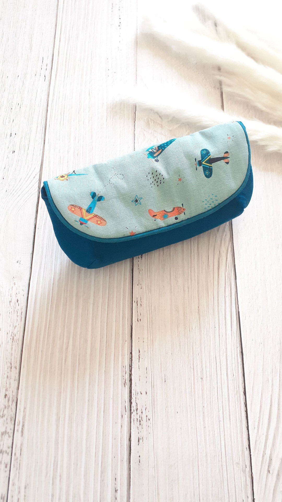 Blue Airplane Boy Child Glasses Case Etsy