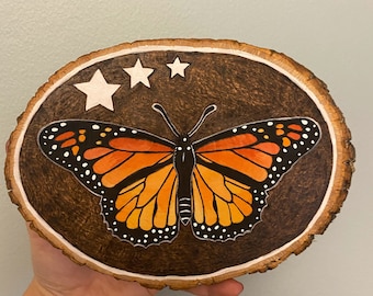 Monarch woodburning