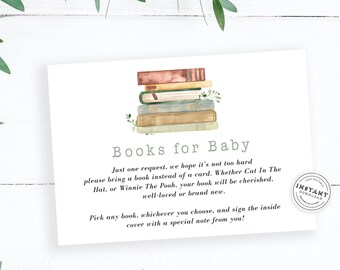 Vintage Märchenbücher für das Baby Geschenkidee | Notecard für Baby Shower Bücher Gifting | Geschichtenbuch Baby Shower | Lieblingsbücher vintage