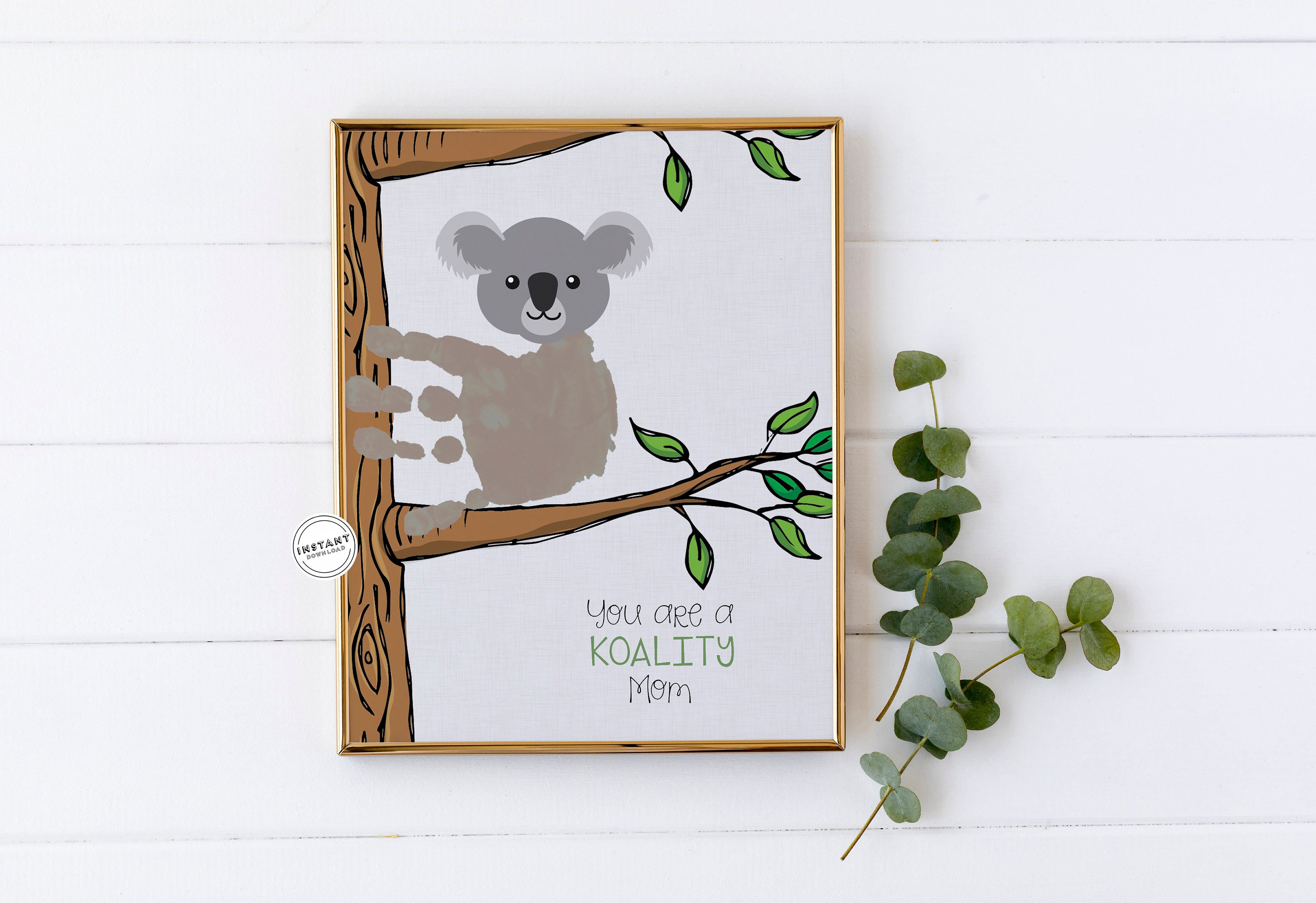 EDITABLE One Quality Koala Handprint Craft | Grandparent Handprint ...