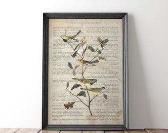 The Seven Husbands of Evelyn Hugo Digital Art Print | Book Botanical Print | Literature Plant Floral Bird Digital Printable