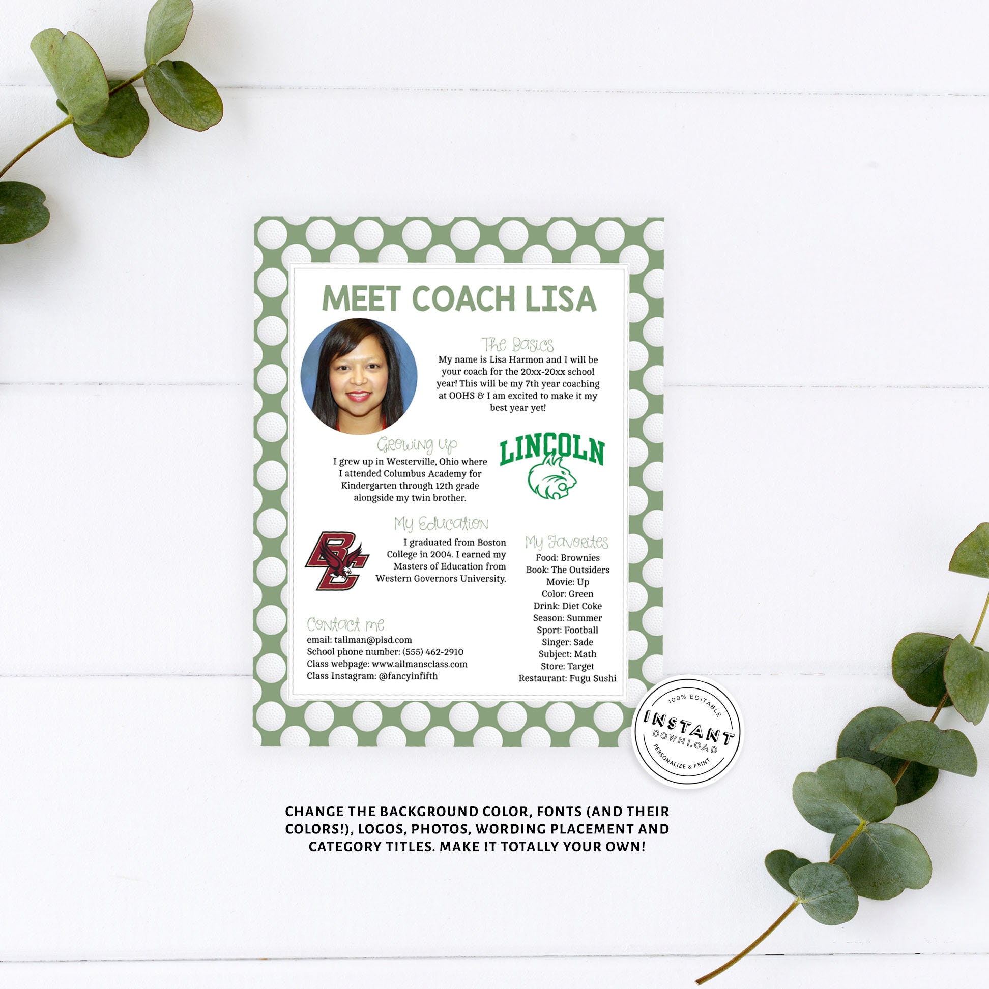 meet-the-coach-golf-template-coach-introduction-form-etsy-uk