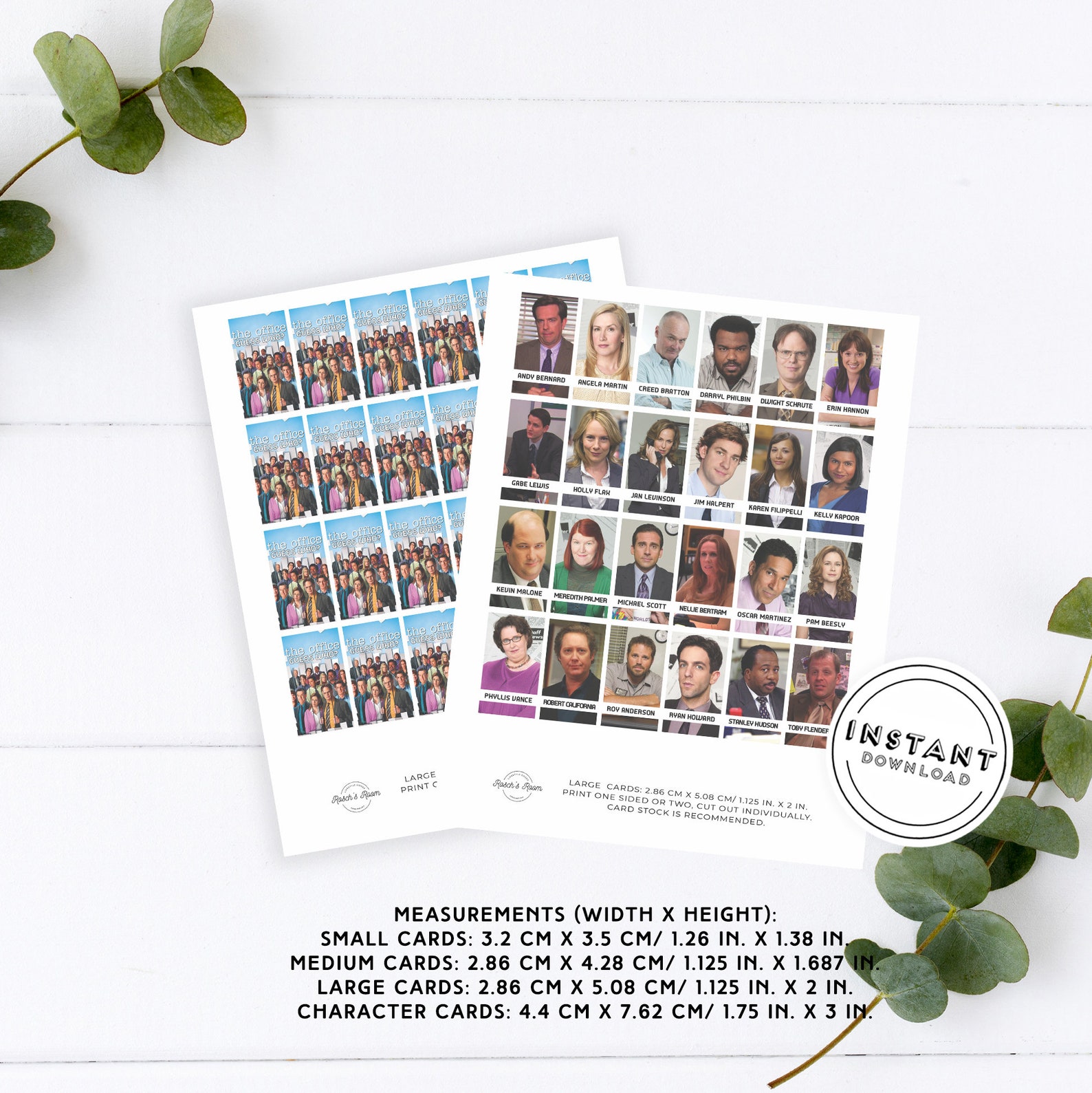 The Office Guess Who Printable Template Unique Party Games | Etsy