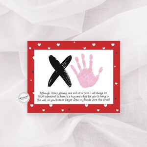 XO Valentine's Day Handprint Keepsake | Hugs and Kisses XO Handprint ...