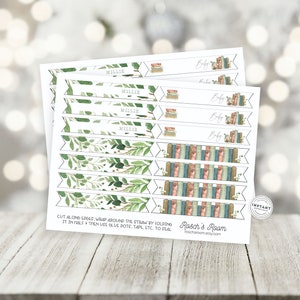Vintage Storybook Straw Flags for Bridal Shower | Download Book Lover ...