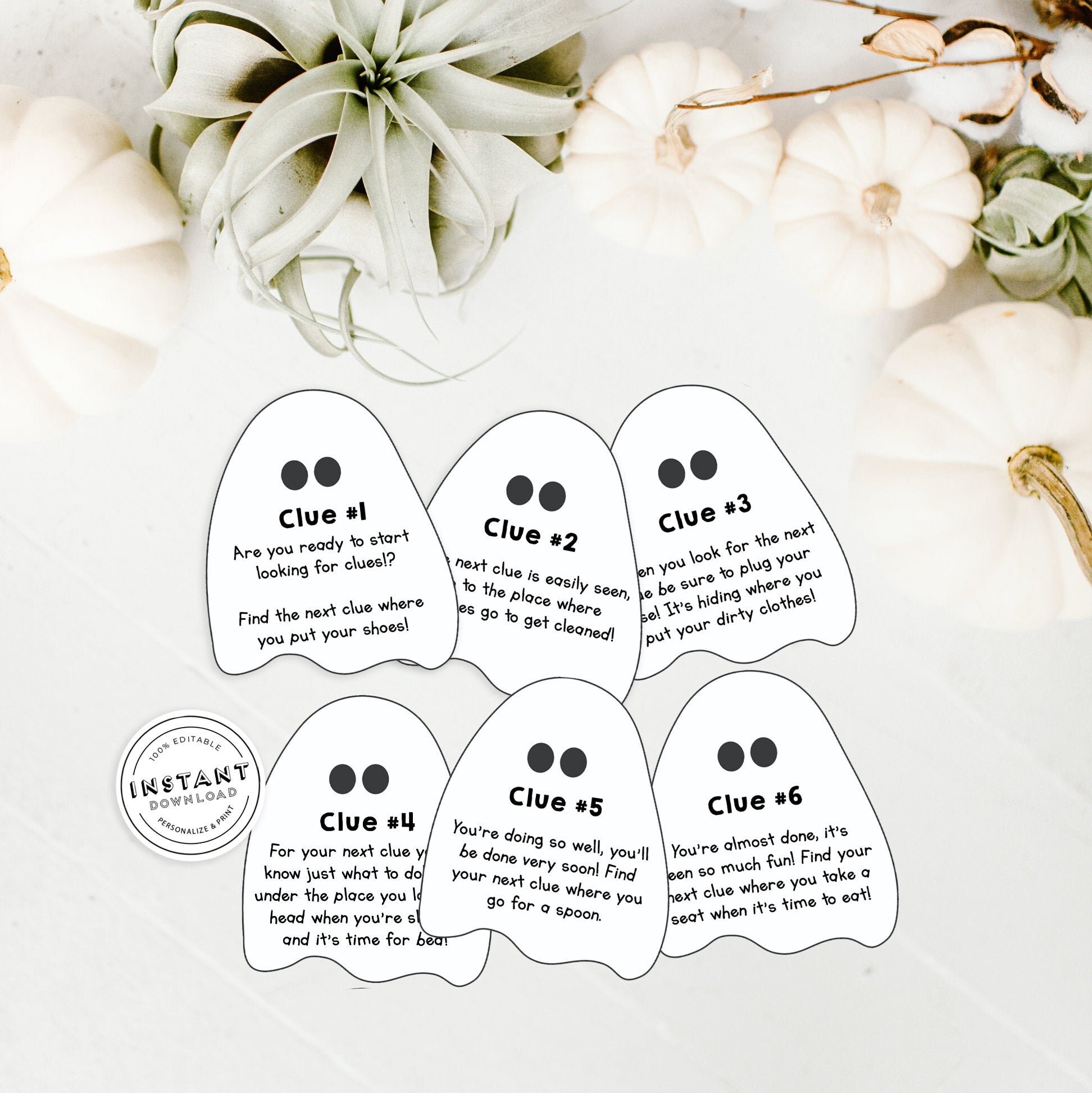 Halloween Scavenger Hunt for Kids at Home Holiday Treasure - Etsy
