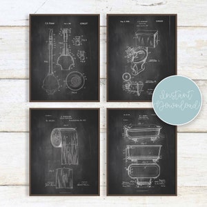 Bathroom Patent Printable | INSTANT DOWNLOAD Boys Bathroom | Farmhouse ...