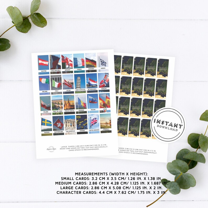 Europe Guess Who Printable Template Gather Round Homeschool Etsy