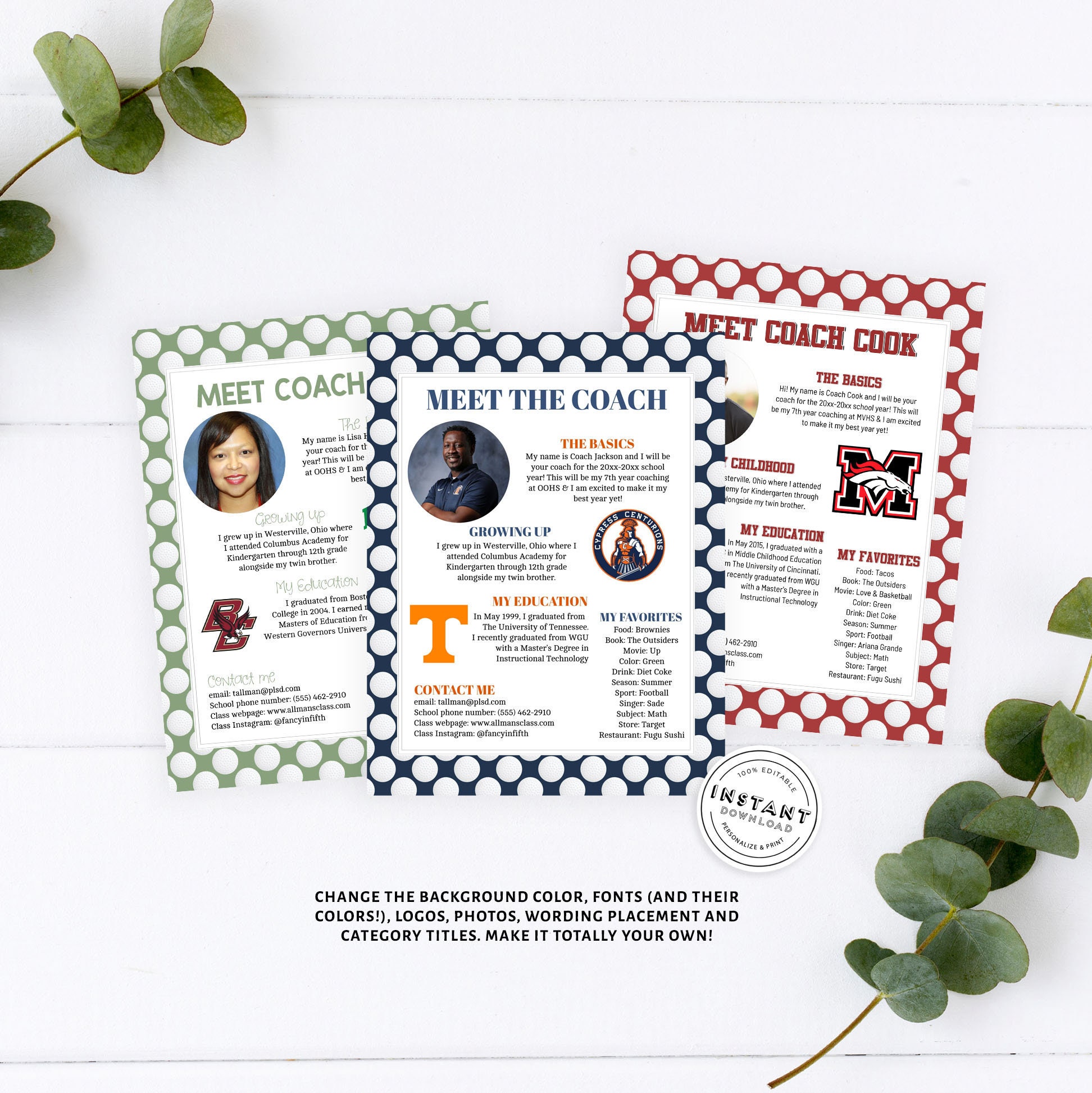 Meet the Coach Golf Template Coach Introduction Form - Etsy Australia Meet the Coach Golf Template Coach Introduction Form - Etsy Australia