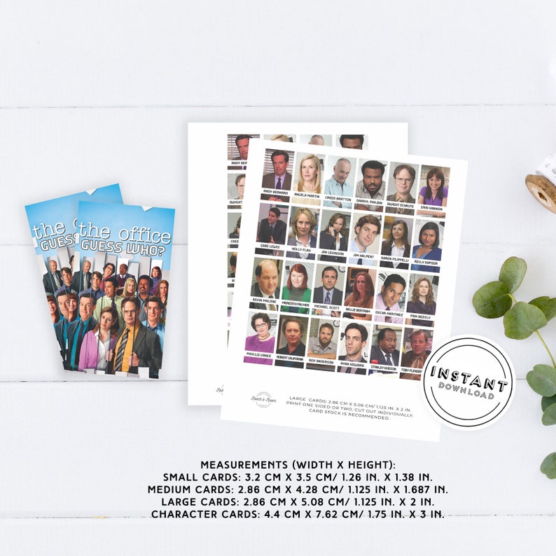 The Office Guess Who Printable Template Unique Party Games | Etsy