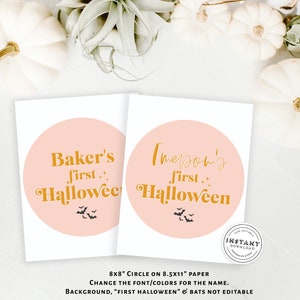 My First Halloween Sign Printable Halloween Decor Boho - Etsy