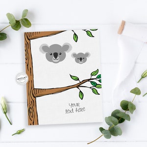 EDITABLE Quality Koala Handprint Craft | Grandparent Handprint Keepsake ...