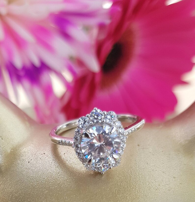 2 Carat Engagement Ring Moissanite Ring under 200 Black Friday Etsy