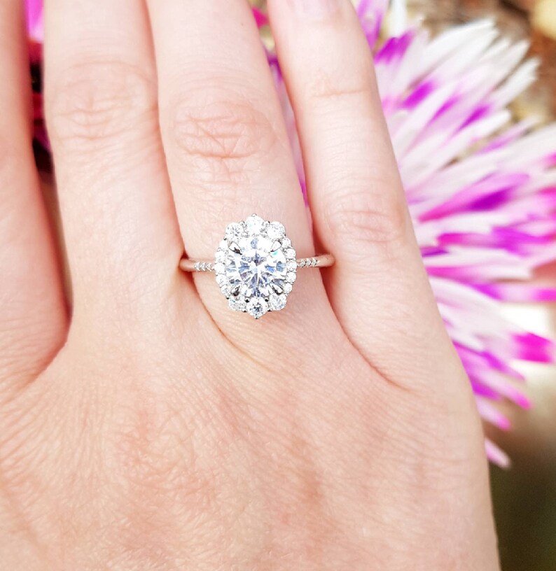 2 Carat Engagement Ring Moissanite Ring under 200 Black Friday Etsy