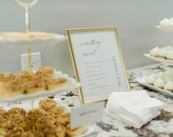 Wedding Dessert Table Sign Template | Something Sweet Bar Sign (Digital Download)