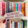 Holographic Emotional Support Kindle Sticker | Retro Bookish Sticker | Kindle Stickers, Kindle Decal, Laptop Decal Booktok