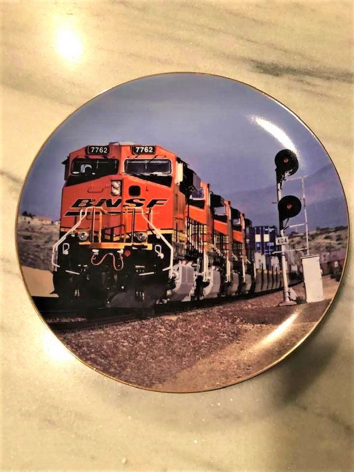 BNSF Safety Award Plateburlington Northern Santa Fe Collectible
