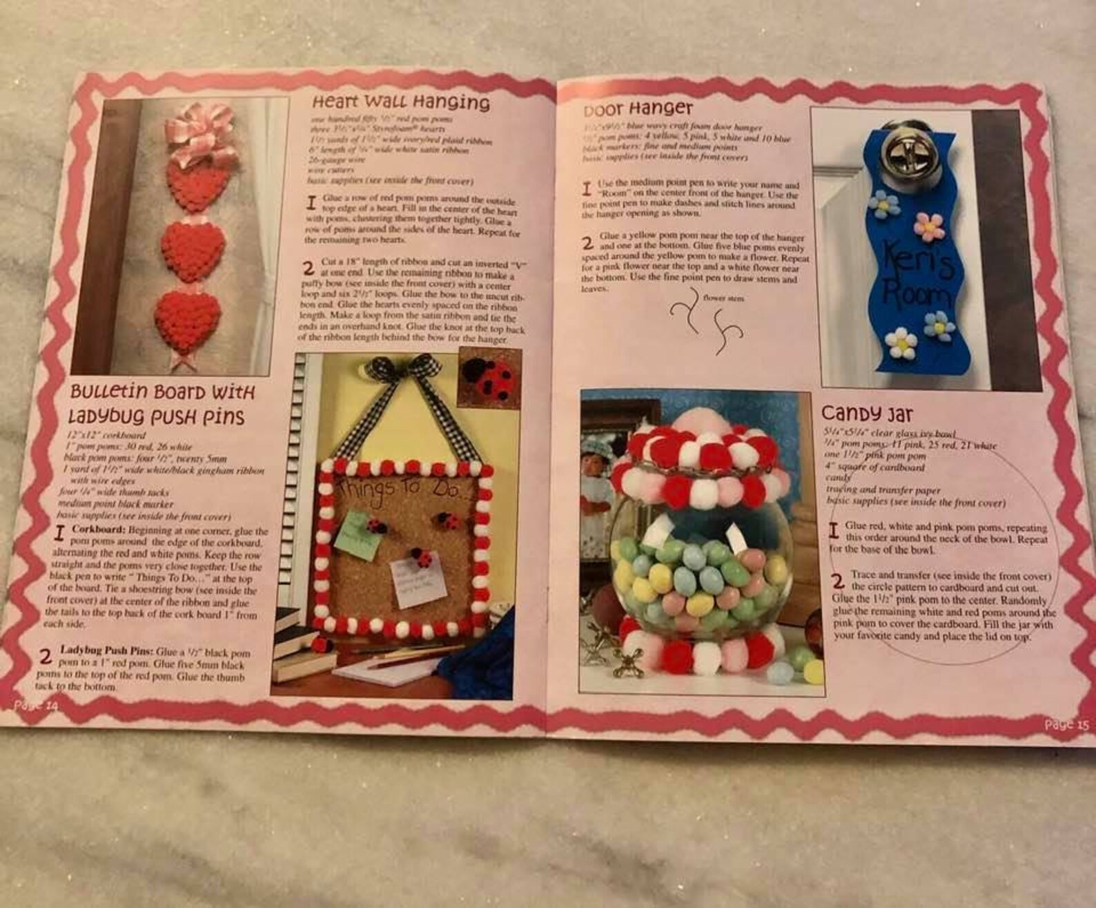 Pom Pom Play Craft Book and Two Bags of Pom Poms Etsy