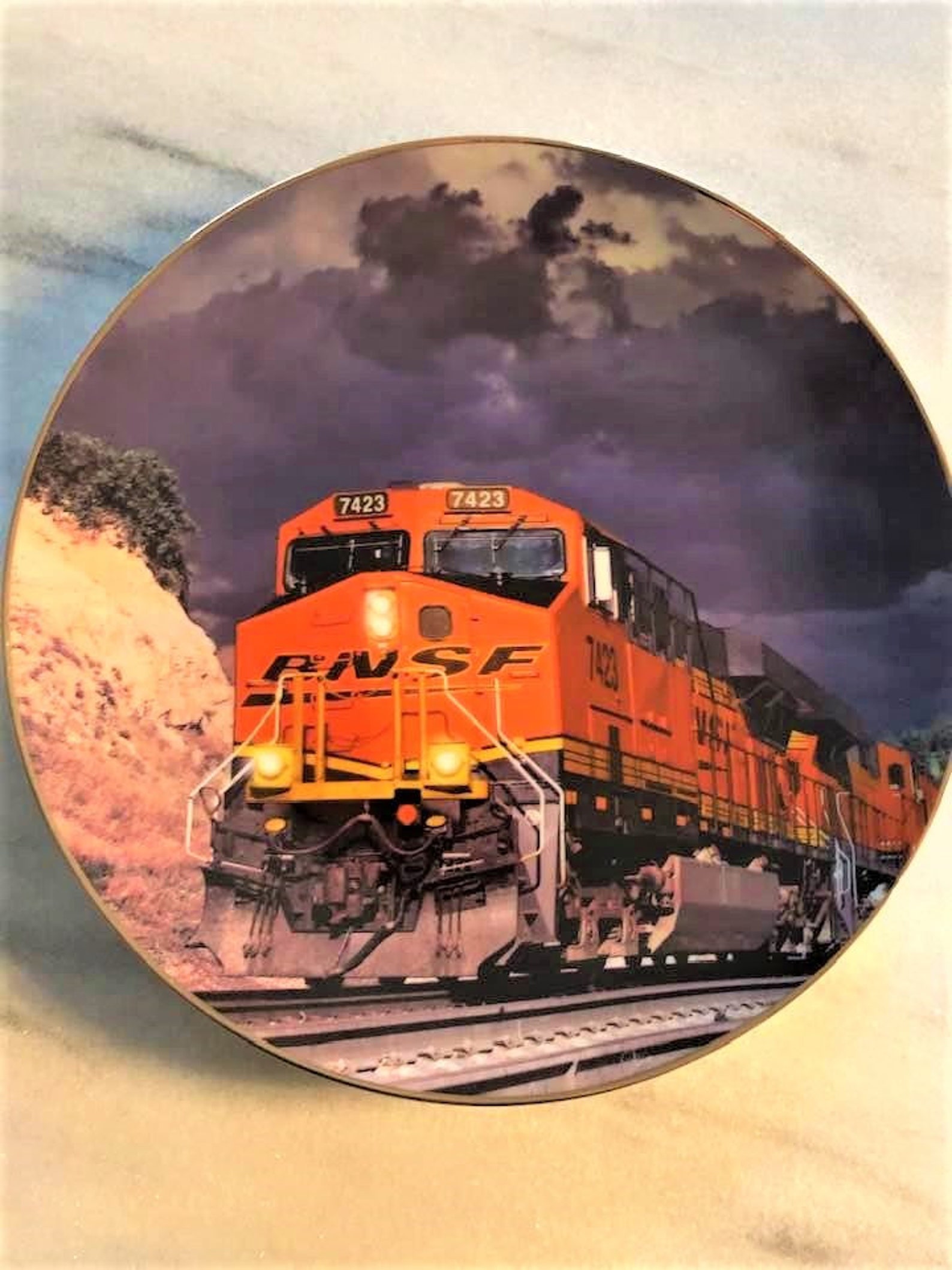 BNSF Safety Award Plateburlington Northern Santa Fe Etsy