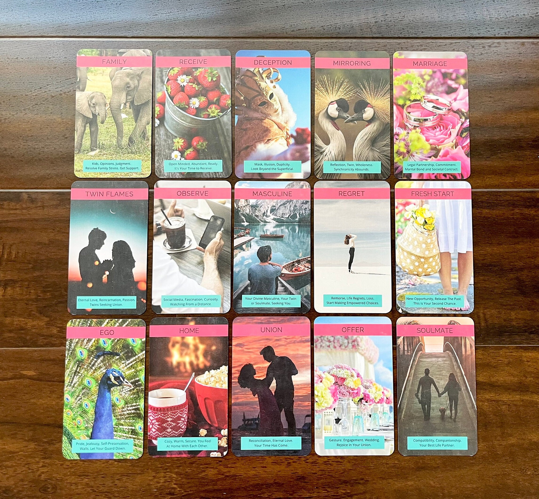 Twin Flame Oracle Deck. Love Oracle Cards. Tarot Cards. 77 Cards to G…
