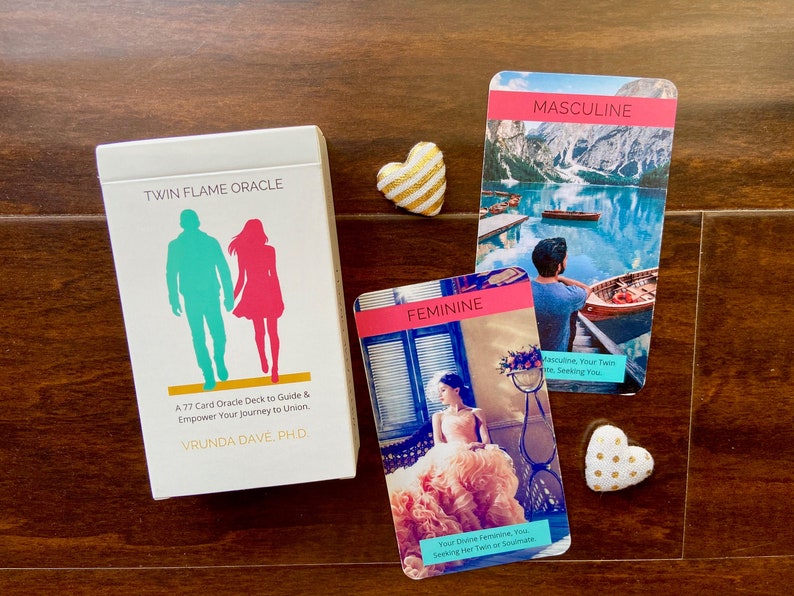 Twin Flame Oracle Deck Love Oracle Cards Tarot Cards 77 Etsy