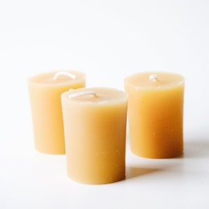 100% Pure Beeswax 2” Votive Candles