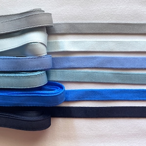 Blue shades bone casing for corset making, 10mm wide