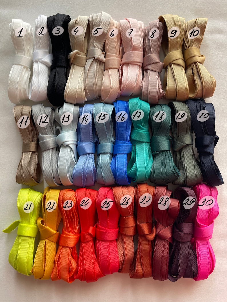 Corset boning tape, 10mm wide and 5 yards long, in many colors