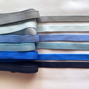Corset supplies: blue shades bone casing for structure and support