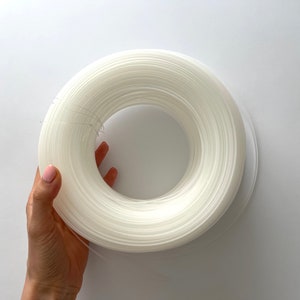 Clear flexible corset boning material for sewing and dressmaking projects