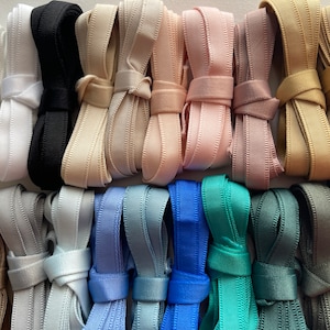 Corset making supplies: many colors bone casing ribbon, 10mm wide and 5 yards long