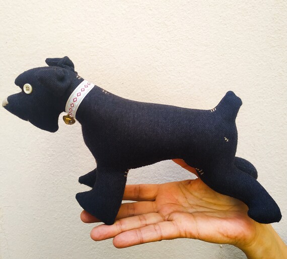 stuffed black schnauzer