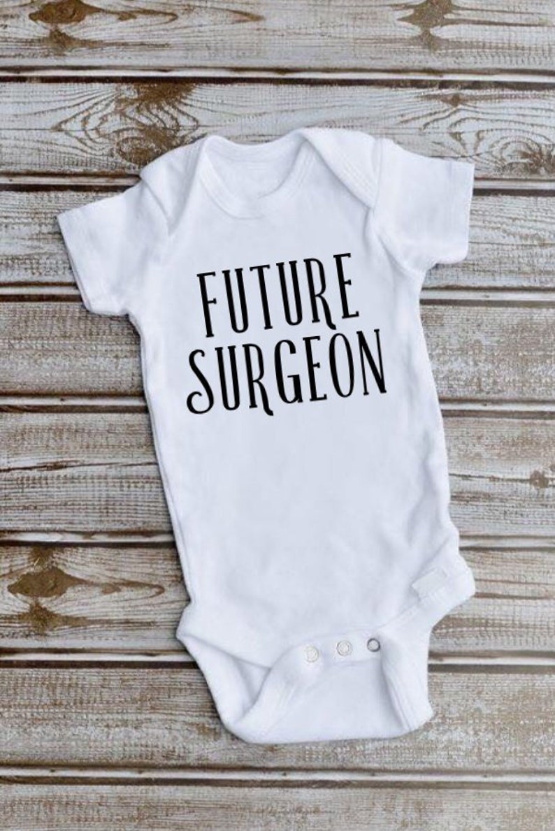 Future Surgeon Onesies\u00ae Infant Unisex Girl Boy Baby Onesie Shower Birthday Born Newborn Gift Idea Bodysuit Personalized Reveal Pregnancy
