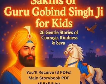 Guru Gobind Singh Ji Sakhis per bambini / Storie per bambini Sikh / Download PDF stampabile