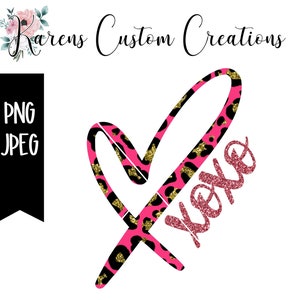 Leopardenmuster Herz PNG, Xoxo PnG, Valentinstag Herz Designs, Liebe Leopardenmuster PNG, Leopardenmuster Herz Designs, Leopardenmuster PNG,