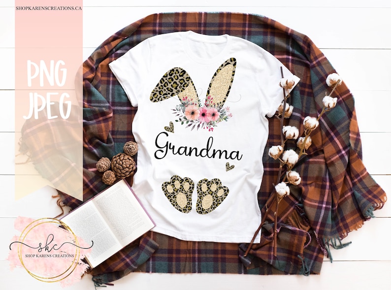 sublimations designs Grandma Easter 