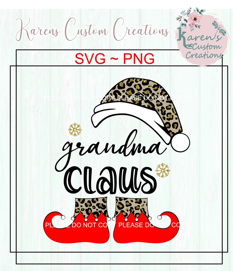 Download Grandma Claus SVG Santa Claus SvG Nana Claus SVG Christmas ...