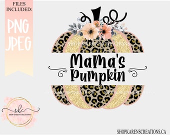 Mama's pumpkin, Leopard print pumpkin, Mama spilt pumpkin PNG, Halloween pumpkin PNG, Mama pumpkin shirt designs, Halloween Glitter pumpkin