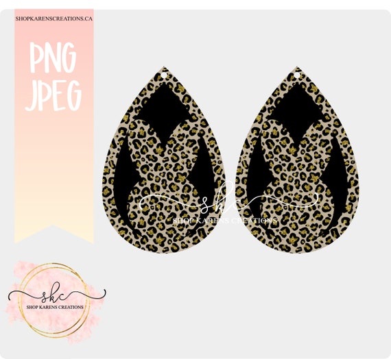 Leopard print Easter bunny Earing sublimation design. Easter files, sublimations designs, Easter bunny earing design, Leopard Easter PNG