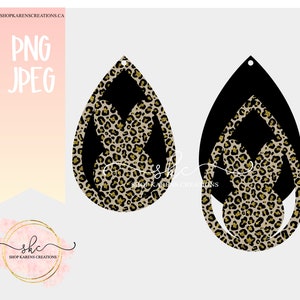 Peut inclure: Une paire de boucles d'oreilles en forme de larme &agrave; imprim&eacute; l&eacute;opard noir et or. Les boucles d'oreilles ont un design d&eacute;coup&eacute; et sont parfaites pour ajouter une touche de style &agrave; n'importe quelle tenue.