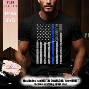 Hero, Husband, Grandpa USA distressed flag SvG, Dad, Distressed dad SvG, Shirt designs, Dad cut file,  Hero Dad, Fathers day, NOT A SHIRT