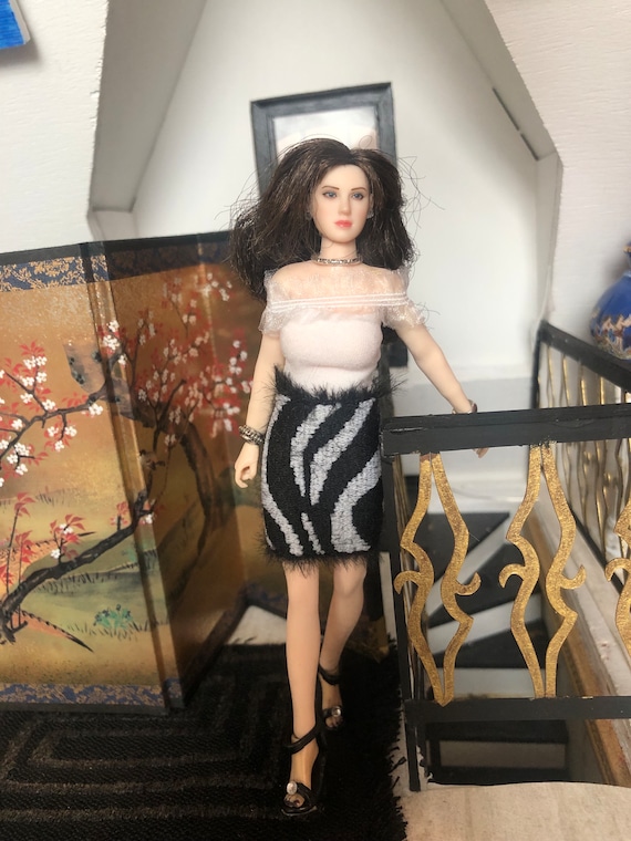 1/12 Tbleague Phicen Outfit. Shoes, Jewelry, Skirt, Bandeau Top