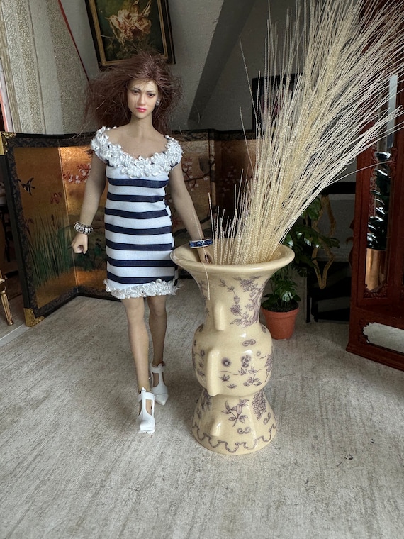 Miniatura per casa delle bambole ~ Bellissimo vaso in Miniatura per casa delle bambole ~ Bellissimo vaso in
